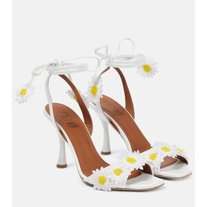 Malone Souliers Emily In Paris Mindy Embellished Leather Sandals Size EU 39 NIB‎